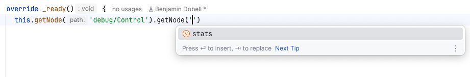 Node path completion relative